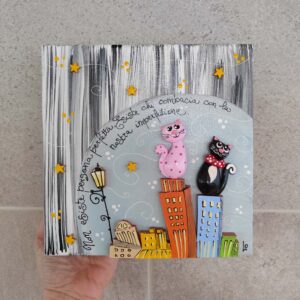 Tela 20cm x 20cm animali - gattini